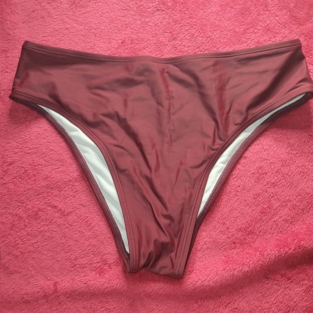 NWOT Maroon Bikini Bottoms large